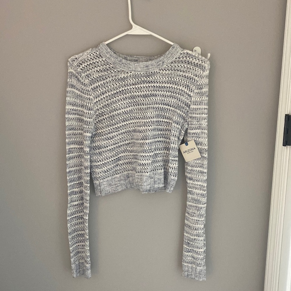 Blue and white sweater, XS